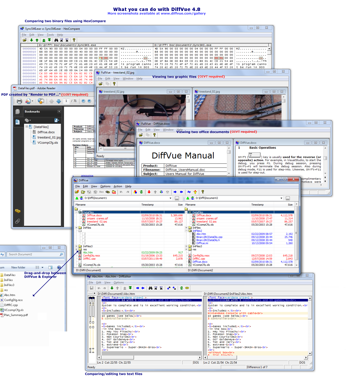 DiffVue screenshot | Diff Software
